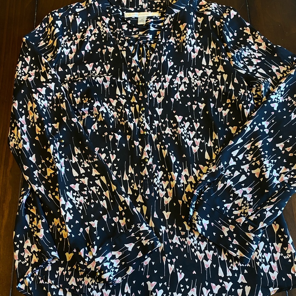Lauren Conrad long sleeve blouse top